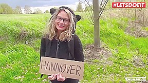 LETSDOEIT - Busty Hitchhiker Milf Izzy Mendosa Pays With Pussy For Her Travel To Hannover